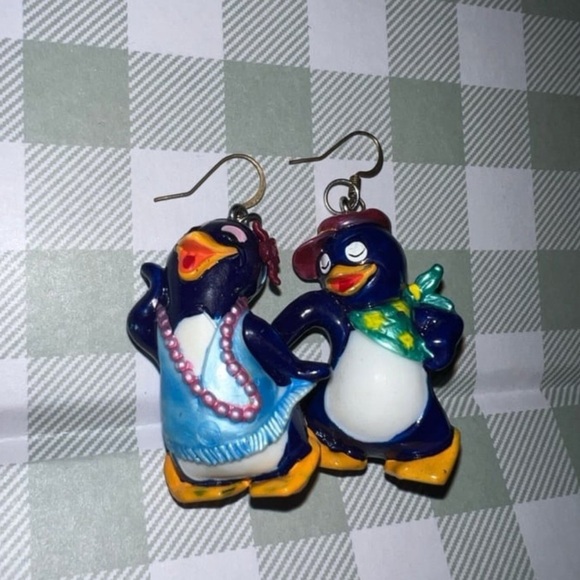 Jewelry - Dancing Penguin Earrings